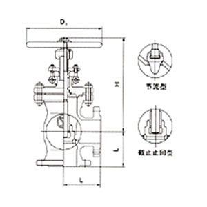 J44H鑄鋼角式截止閥