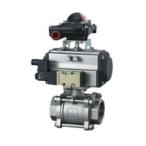 三片式氣動球閥